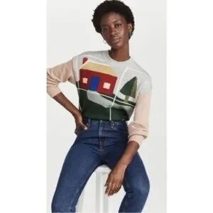 Staud Cabin Crew Pullover Sweater Sz-L